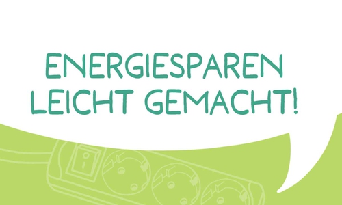 Ausschnitt Flyer Energiesparen leicht gemacht. (Flyer komplett, siehe unten)