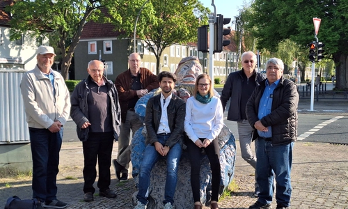 Dieter Kömpel, Hartmut Elbnick, Peter Zielinski, Abdulbaki Ay, Sylvia Pogrzeba, Rainer Dworog und Muzaffer Perik (v. li.).