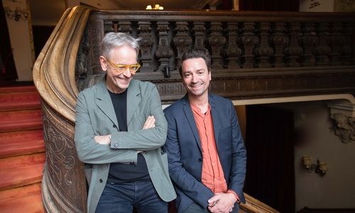 Oliver Reese (Berliner Ensemble) und Dirk Lattemann (Scharoun Theater Wolfsburg).