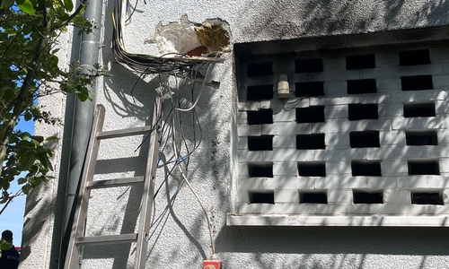 Die Durchführungsstellen ins Gebäude wurden geöffnet.