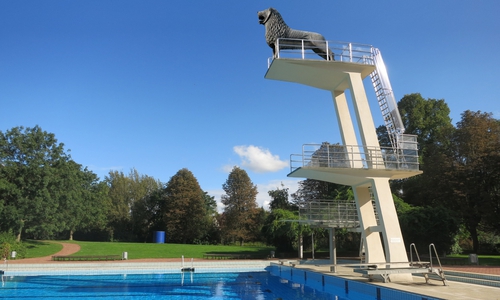 Das Freibad Bürgerpark.