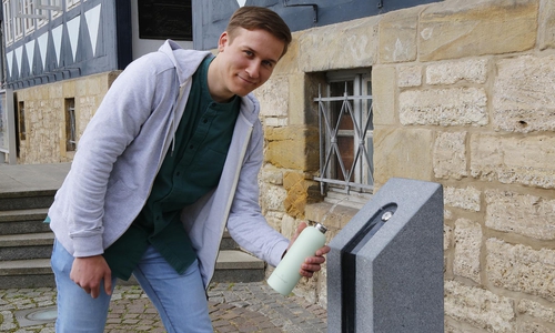 Der Brunnen kann ab sofort genutzt werden.