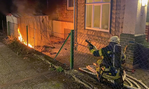 Feuer in der Kötherstraße.