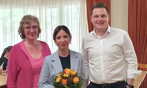 Karen Wachendorf, stv. Vorsitzende SPD im Landkreis Gifhorn (li.), Manon Luther, stv. Bundesvorsitzende der Jusos und Philipp Raulfs, Vorsitzender SPD im Landkreis Gifhorn.