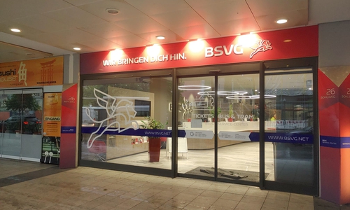 Das BSVG Service-Center am Tag nach dem großen Unwetter.