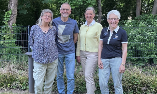 Die neuen Stadtführerinnen und Stadtführer (v. l.): Gabriele Quost, Hartmut Klonk, Susanne Ostermeyer, Monika Sander, Cortina Teichmann fehlt.  Fotos: Stadt Wolfenbüttel