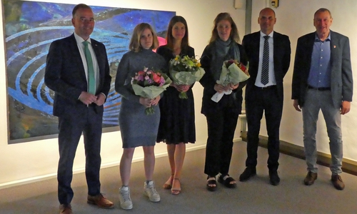 Christian Striese (links), Luise von Rohden (2. v.l.), Bettina Schünemann (4. v.l.), Ulf Zillmann (5. v.l.)