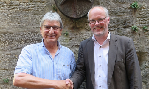 Der neue und der scheidende Präsident, Prof. Dr. Heinrich Keck und Prof. Dr. Klaus Thiele.