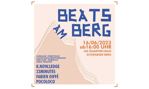 "Beats am Berg" Plakat.