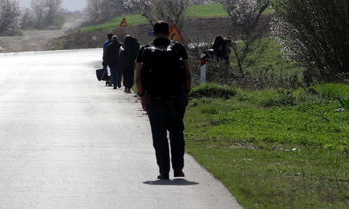 Flüchtlinge auf der Balkanroute (Symbolfoto).