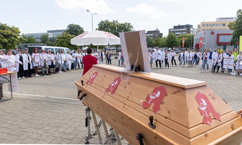 Die Apotheker aus Salzgitter gingen am heutigen, bundesweiten Protesttag auf die Straße. 