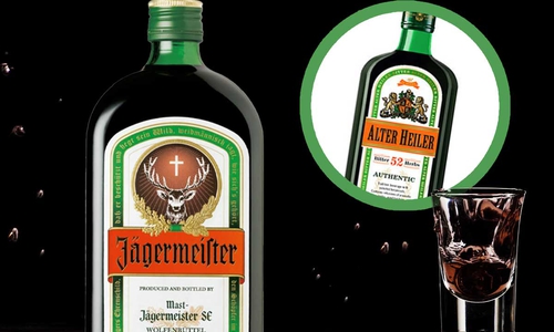 Zu ähnlich? Jägermeister und Alter Heiler.