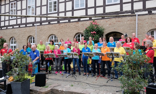 Für musikalische Unterhaltung sorgten die Sängerinnen und Sänger von Pop Chor’n.
