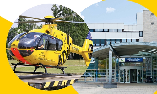 Gemeinsam feiern Klinikum und ADAC Luftrettung den "Tag der offenen Tür".