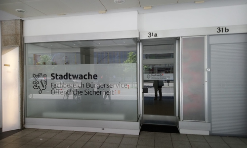 Die Stadtwache am Bohlweg.