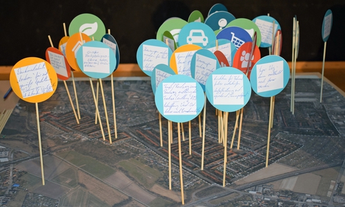 Die Bürger konnten ihre Wünsche für die Zukunft und ihre Ideen mitteilen.