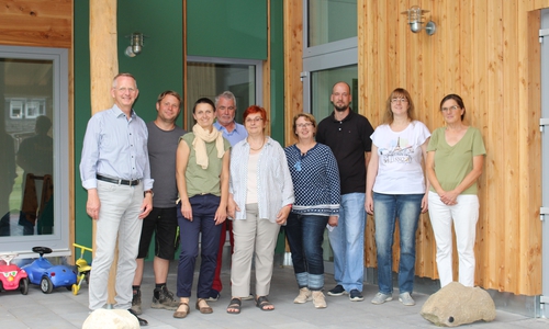 Dirk Neumann, Hendrik Stumpf, Katrin Stumpf, Hans-Heinrich Stumpf, Beate Stumpf, Beate Maiberg, Nico Förster, Britta Singethan und Heike Pollmeier (v. li.).