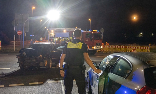 An der Bosch Kreuzung kam es in der vergangenen Nacht zu einem Unfall. 