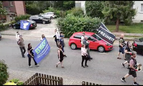 Der Protestzug zog durch die Wolfenbütteler Innenstadt. 
