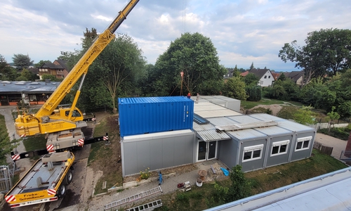 Die Container wurden letzte Woche abgebaut.