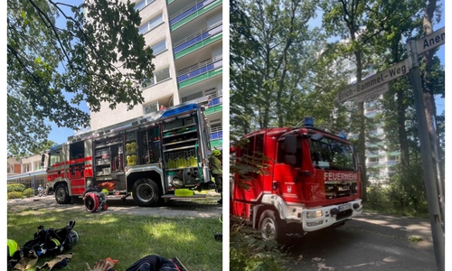 Einsatz am Diakoniehochhaus.