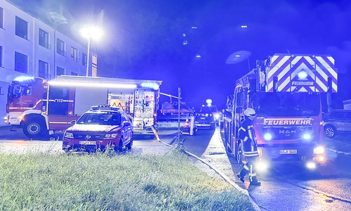 In der Straße Petersberg kam es am Morgen zu einem Brand.