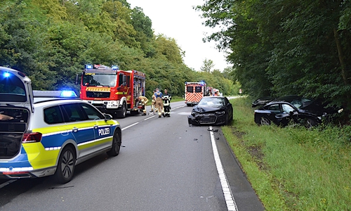 Die Fahrzeuge kollidierten auf der B442 bei Bad Münder.