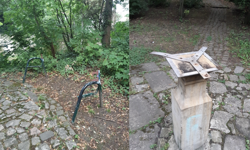 Unbekannte haben im Wallgarten ihr Unwesen getrieben und für einen hohen Sachschaden gesorgt. 