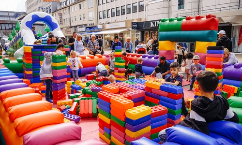 Schon im Vorjahr konnte beim Kunterbunten Kindersamstag fleißig gebaut werden.