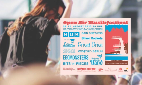 Am 12. August startet das Open Air Festival im Waldbad Birkenteich.