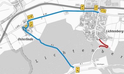 So verläuft die Umleitung.
