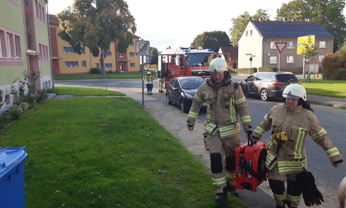 Die Feuerwehr rückte sofort an.
