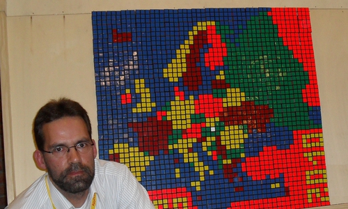 2010 wurde Oliver Wolff Europameister mit dem Mosaik der Europakarte. 