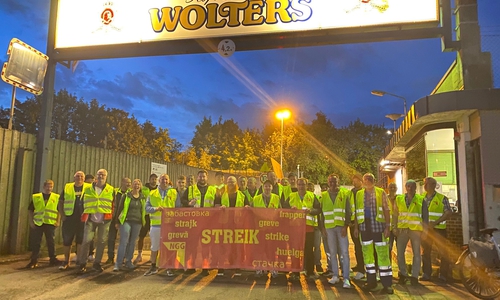 Bei Wolters wird heute gstreikt.