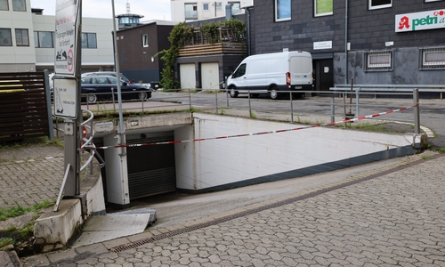 In dieser Tiefgarage wurde der Mann gefunden.