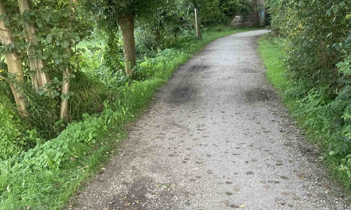 Der Weg im September 2023.
