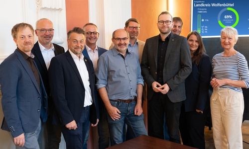 Timo Abert, Marc Lohmann, Ivica Lukanic, Dirk Neumann, Sven Volkers, Marco Kelb, Frederik Brandt, Detlef Kaatz, Rena Hinze und Christiana Steinbrügge (v. li.).