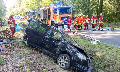 Auf der K21 war es am Freitag zu einem Unfall gekommen.