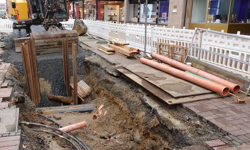 City-Baustelle: Familie Wolfenbuddler ist noch immer im Einsatz.