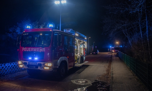 Feuerwehreinsatz in der Schützenstraße.