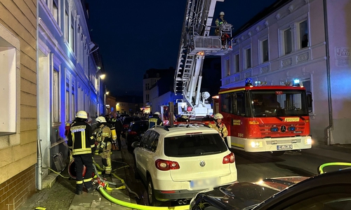 Einsatz in der Innenstadt von Schöningen.