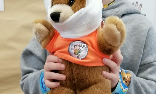 Dieser Teddy konnte erfolgreich versorgt werden.
