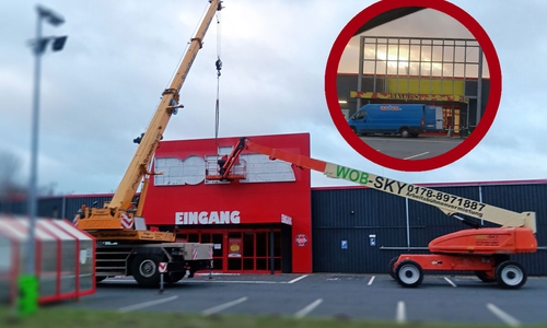 Nun wurden die letzten Spuren des ehemaligen Roller entfernt.