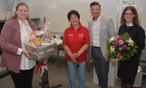 Stolz auf die neuen Räume im Löwentor (von links): Frederike Schwieger, Juliane Liersch, Björn Försterling und Aline Gauder.