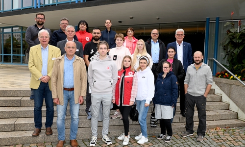 Empfang im Rathaus: Das Ukrainische Rote Kreuz war zu Gast in Wolfsburg. 