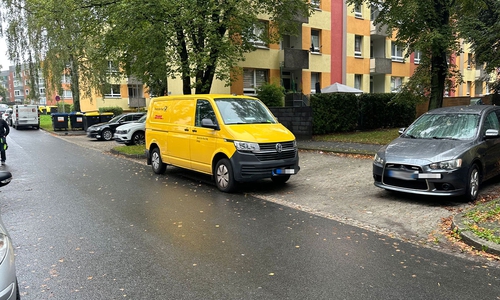 Das Fahrzeug wurde dort offensichtlich einfach zurückgelassen.