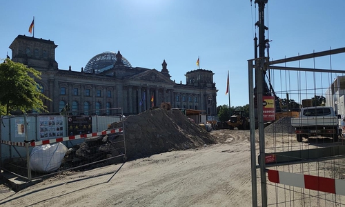 Baustelle vor Deutschem Bundestag (Archiv)