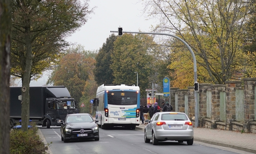 Auch Am Exer steht die Abfangampel schon und wartet auf ihre Inbetriebnahme.