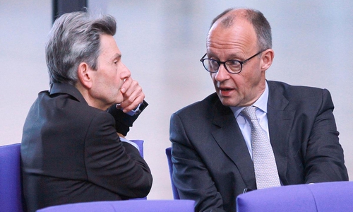 Rolf Mützenich und Friedrich Merz (Archiv)