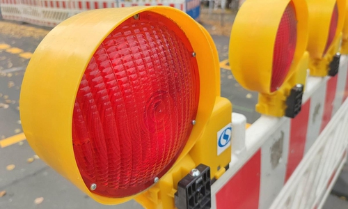 Straßensperrung (Symbolfoto)